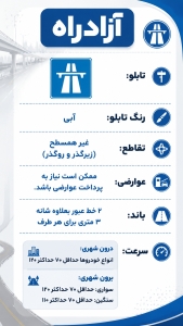 معنی تابلوی بزرگراه